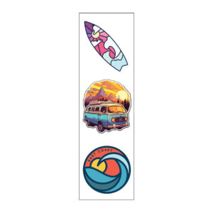 East Coast Vinyl Sticker Pack Reusable & Waterproof