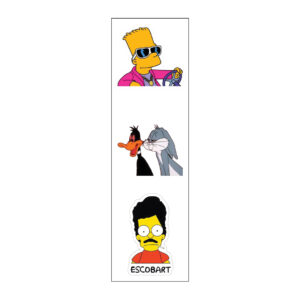 Escobart Vinyl Sticker Pack Reusable & Waterproof