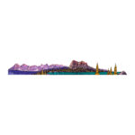 Everest Mountain Vinyl Sticker Reusable & Waterproof For Water Bottles