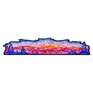 Himalayas Mountains Vinyl Sticker Reusable & Waterproof For Water Bottles