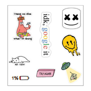 Idk,Google It Vinyl Sticker Pack Reusable & Waterproof