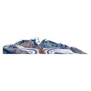 Kenya Mountain Vinyl Sticker Reusable & Waterproof For Water Bottles