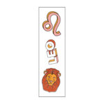 Leo Zodiac Vinyl Sticker Pack Reusable & Waterproof