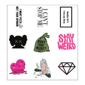 Make Money Vinyl Sticker Pack Reusable & Waterproof
