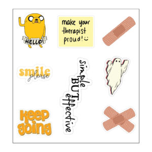 Make Your Therapist Proud Vinyl Sticker Pack Reusable & Waterproof