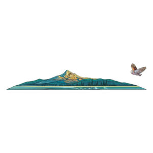 Owl Mountain Vinyl Sticker Reusable & Waterproof For Water Bottles