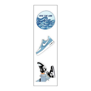 Ride The Wave Vinyl Sticker Pack Reusable & Waterproof