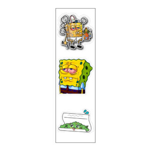 SpongeBob SquarePants Vinyl Sticker Pack Reusable & Waterproof