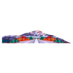 The Alps Mountains Vinyl Sticker Reusable & Waterproof For Water Bottles