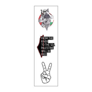 From The River To The Sea Palestine Will Be Free Vinyl Sticker Pack Reusable & Waterproof