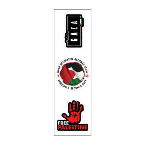 Gaza Vinyl Sticker Pack Reusable & Waterproof