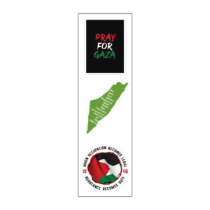 Pray For Gaza Vinyl Sticker Pack Reusable & Waterproof