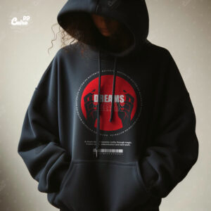 Dreams Oversized Hoodie - Black