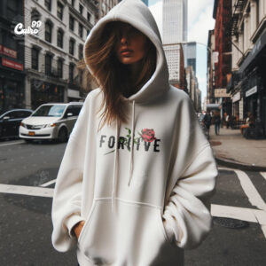 Forgive Oversized Hoodie - White