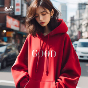 Good Oversized Hoodie - Red