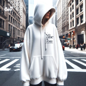 No One Is You Oversized Hoodie - White