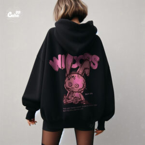 Woops Oversized Hoodie - Black