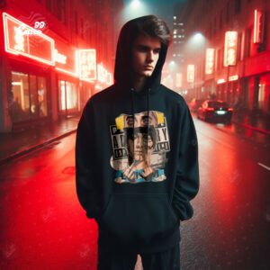 Eminem Slim Shady Oversized Hoodie - Black