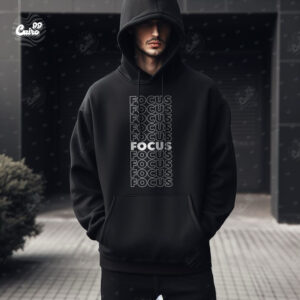 Focus Oversized Hoodie - Black