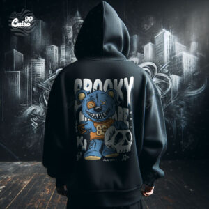 Spooky Oversized Hoodie - Black