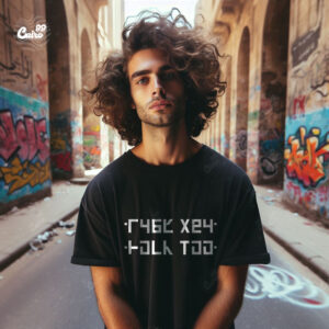 "Fuck . You" Oversized T-shirt  For Men - Black