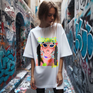 Sunnis Oversized T-shirt For Women - White