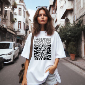 Do You Know Who You Are ? Oversized T-shirt For Women - White