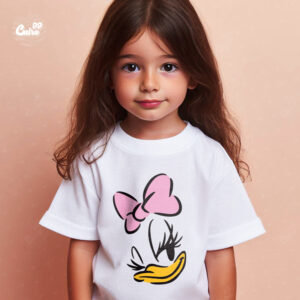 Daisy Duck Cute Face kids T-shirt- White