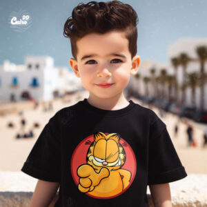 Garfield Cat kids T-shirt- Black