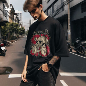 Metallica Oversized T-shirt for men -  Black