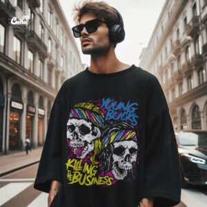 Young Bucks Oversized T-shirt for men -  Black