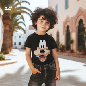 Goofy Face kids T-shirt- Black