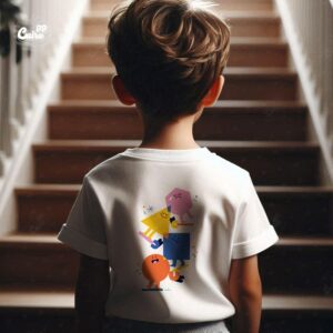 Shape of Humanity kids T-shirt- White