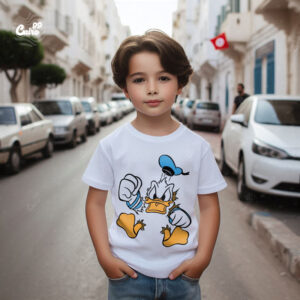 Angry Donald kids T-shirt- White