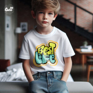 Best Life kids T-shirt- White