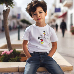 Goofy And Mouse kids T-shirt- White