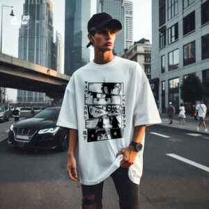 Hidden Legends oversized T-shirt for Men– Whiًte