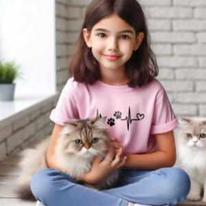 Little Heartbeat  kids T-shirt- Pink