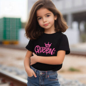 Queen kids T-shirt- Black