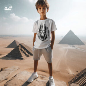 sekhmet kids T-shirt- White