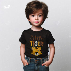 Little Tiger kids T-shirt- Black