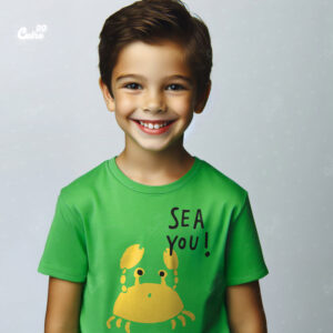 See You kids T-shirt- Green